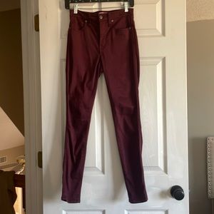 Madewell burgundy jeans
